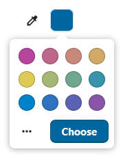 Color picker for selecting an event color in Calendar